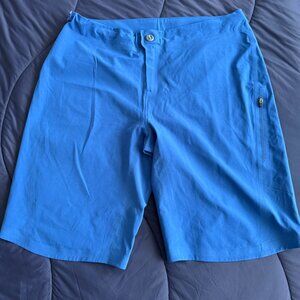 Patagonia Mens Dirt Roamer Bike Shorts Superior Blue Sz 34